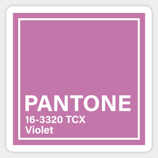 pantone 16-3320 TCX Violet Sticker